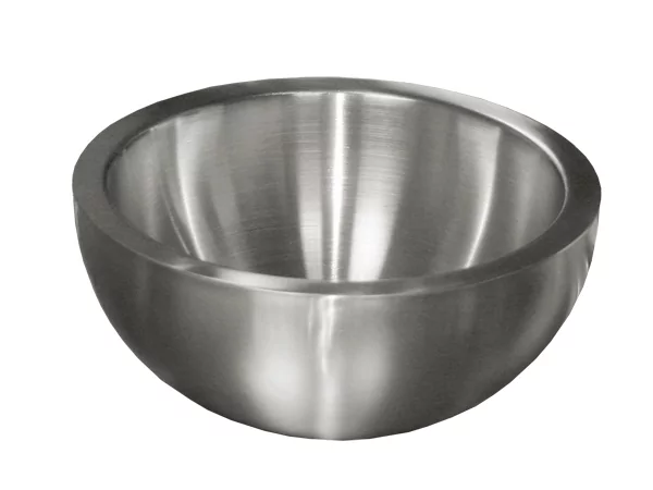 Basin high model mat design steel Ø200-H90mm 1L