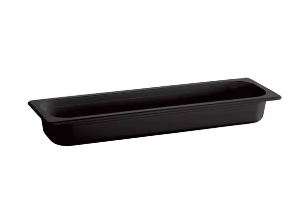 Melamine gastronormbak GN2/4 (530x162mm)-H65mm zwart