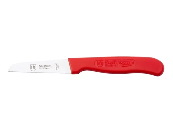 Solingen RVS éplucheur rouge 75mm