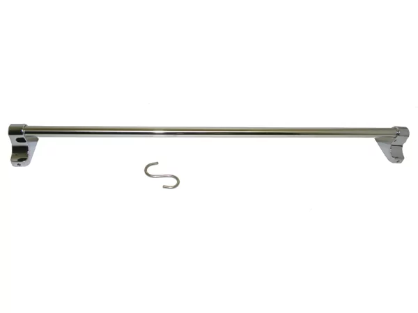 Penderie murale inox - L600mm-8 crochets