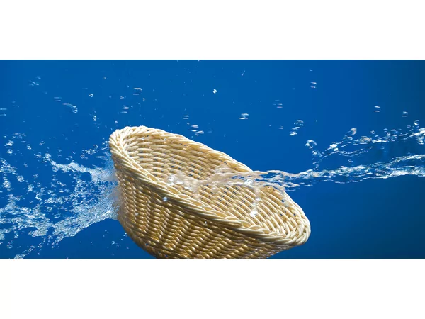 Bread basket poly-rattan Ø19cm H 9 cm