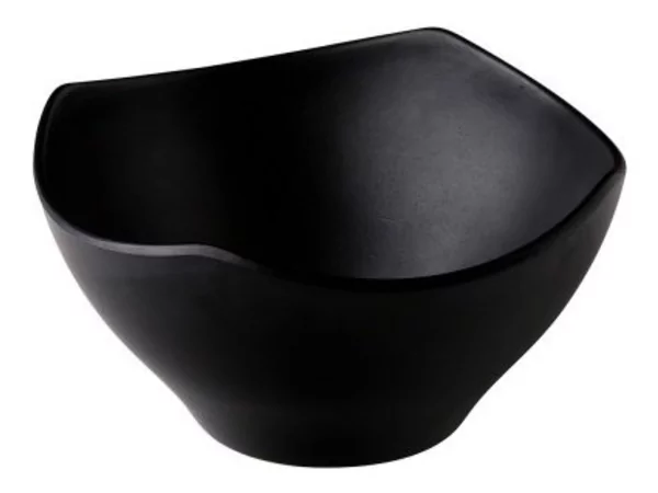 ZEN bowl melamine arrondi 21x21cm 1.4ltr noir