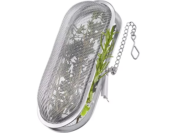 Herbal strainer with chain s/s 110x44x44mm