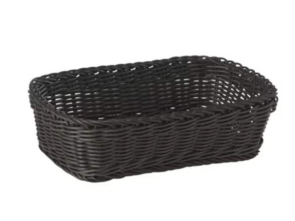 Bread basket PP rectangular 265x190-H70mm black