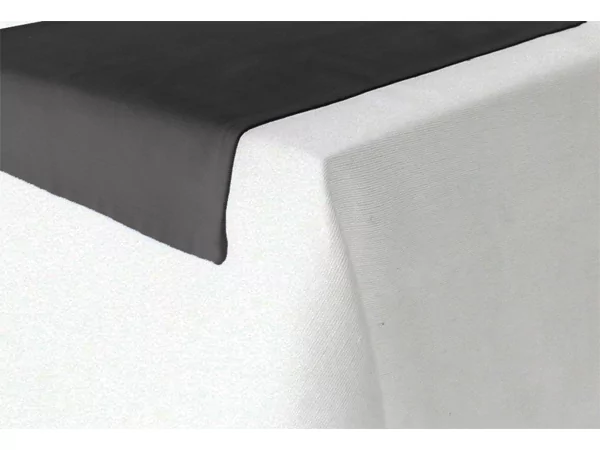 Papillon nappe cotton 150x50cm chocolat/antracit