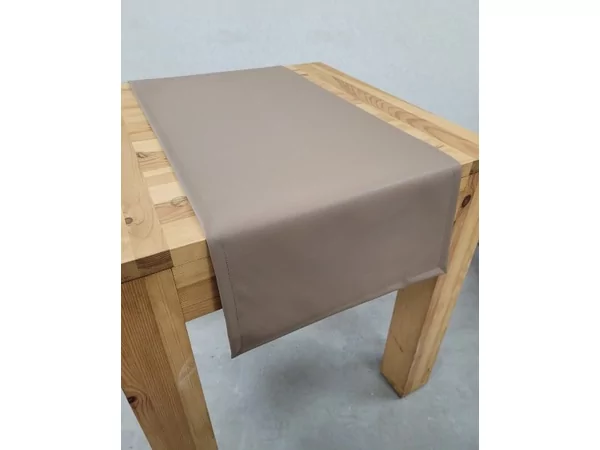 Chemin de table Sonoskaï taupe 120x43cm