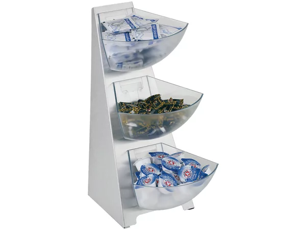Buffet multi rack with 3 compatments