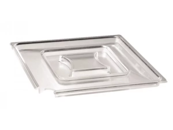 Float Plastic lid with notched for spoon 190x190mm-H13mm