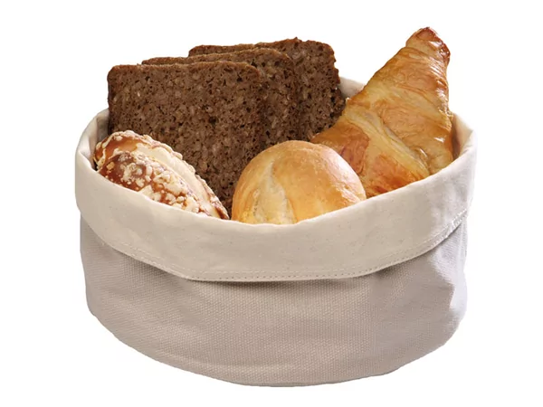 Broodmand katoen beige 250x180-H90mm