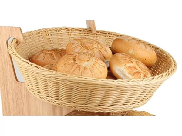 ECONOMIC Broodmand PP rond Ø390xH10mm beige