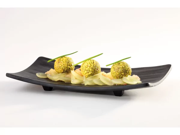 Melamine Sushi tray rectangular 225x120mm H300 black