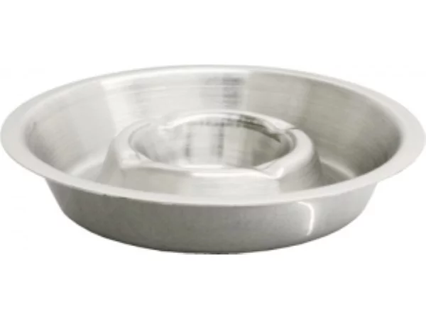 Ashtray round, stainless steel 18/8 - 16cm