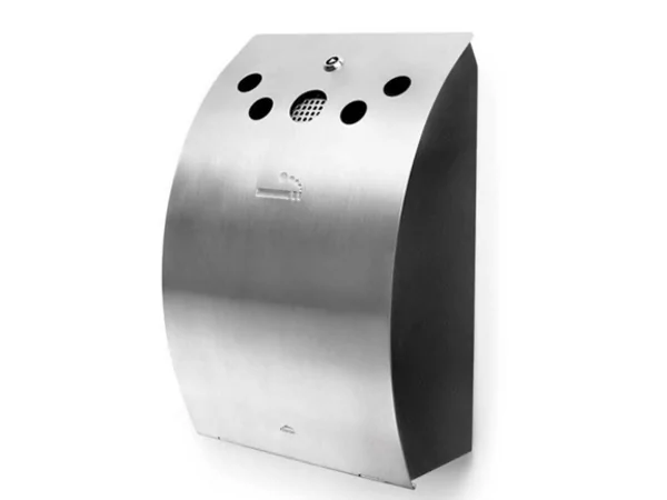 Cendrier mural inox L240xB140xH350mm