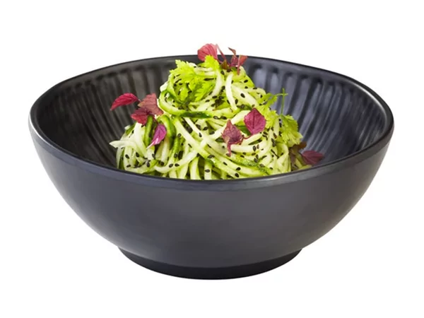 Aiko melamine  bowl Ø205xH80mm 1200ml black