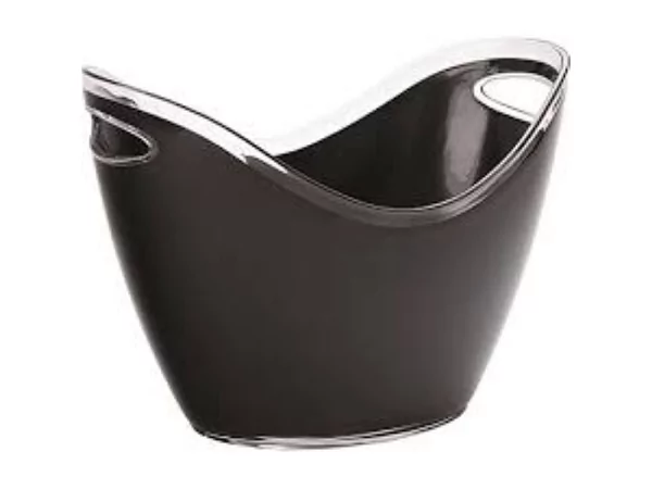 Champagne emmer acryl zwart L270xB200xH210mm
