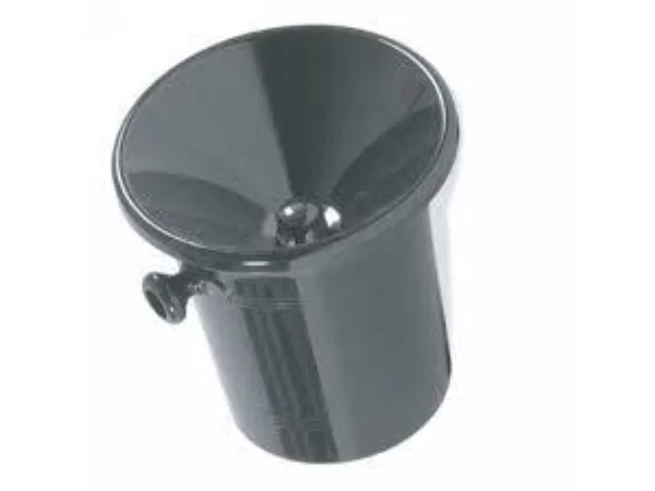 Crachoir acrylique noir 2 poignées D210xH220mm 3L