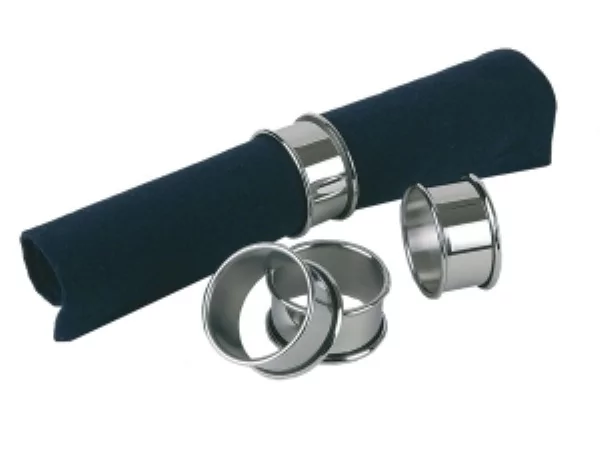 Napkinring stainless steel Ø47mm H25mm 4pc