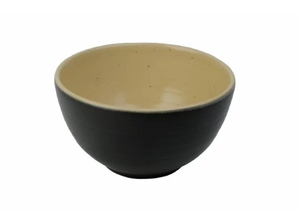 Edge Black/camel bowl Ø150xH80mm EOLE