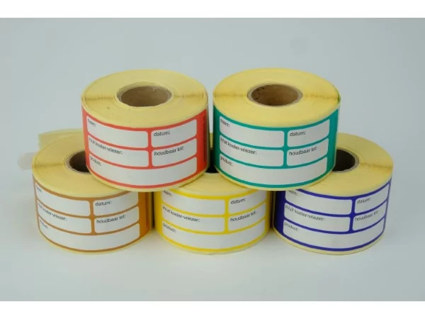 Voedselwaren stickers 250 st. groen (groente)