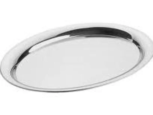 Serving tray, stainless steel 18/10 - 23x16cm