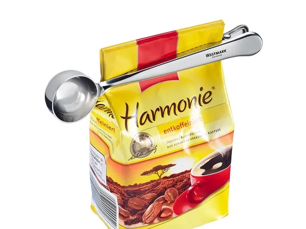 Coffee/tea measuring spoon with clip L175mm