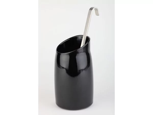 Casual melamine dressing pot black Ø120-H215mm-1.00L