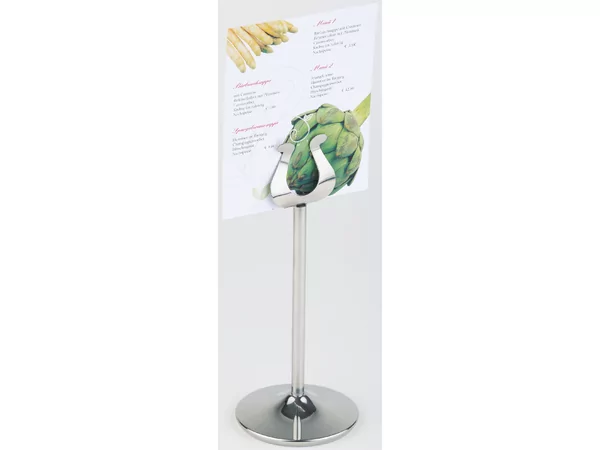 Menu stand s/s Ø75mm H185mm