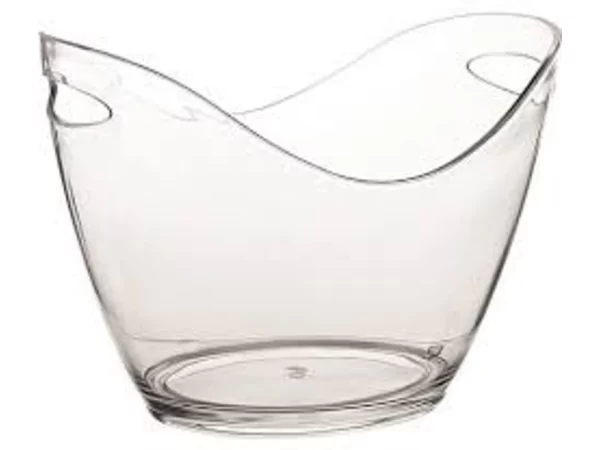 Wine/champagne bucket acrylic clear 270x200-H210mm