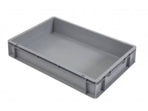 Bac empilable avec poignées fermées L600xB400xH120mm