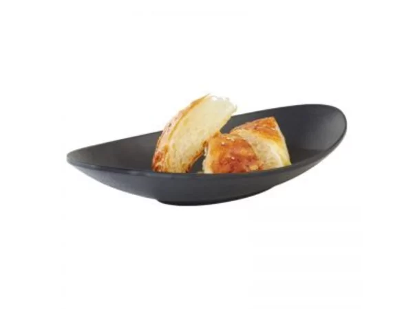 Zen melamine schaal ovaal 250x135xH40mm 250ml zwart