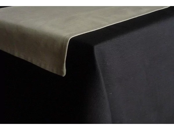 Papillon tafelloper katoen 150x50cm beige licht greve