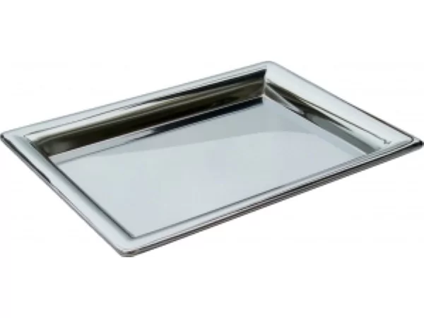 Koffieplateau uni inox 18/0 L280xB203mm