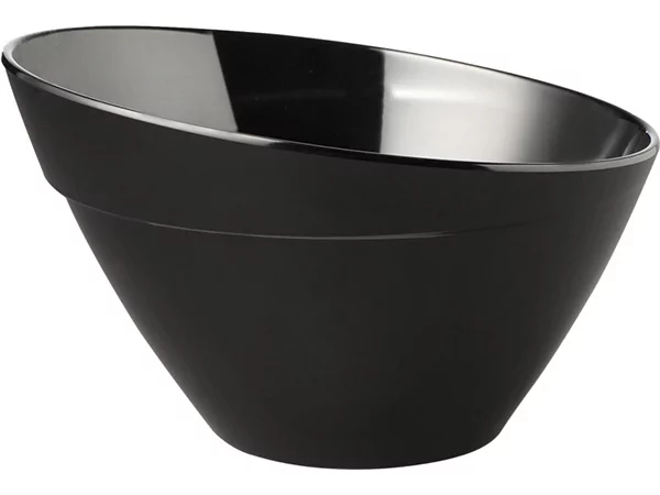 Mélamine Balance bol oblique Ø245-H150mm-2.50L noir