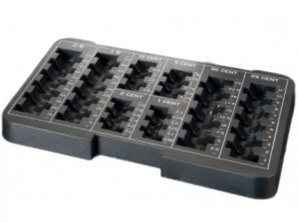 Plateau monnaies plastique 240x170x18mm