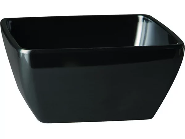 Mélamine Pure color saladier carré 250-H120mm noir