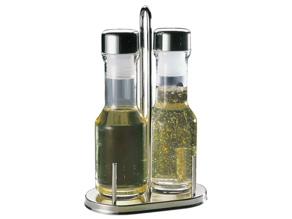 Cruet stand oil and vinager aps 18/10 h23 cm
