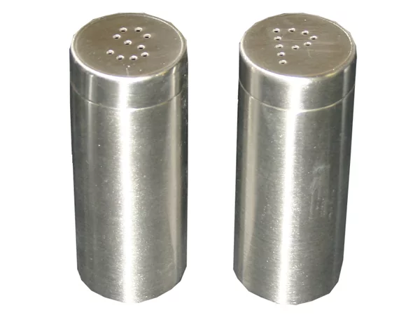 Menagere zout&peper inox met schroefdop Ø38mm H93mm