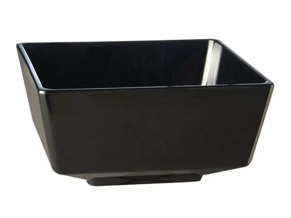 Melamine Float kommetje vierkant zwart 90x90xH45mm 0.16L