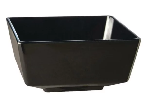 Melamine Float square bowl black 125-H60mm-0.50L