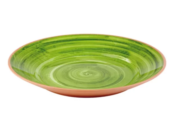 La Vida melamine flat plate Ø405mm green