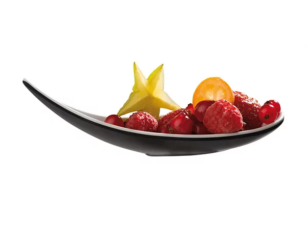 Melamin Party spoon Boat 145x45-H45mm white/black