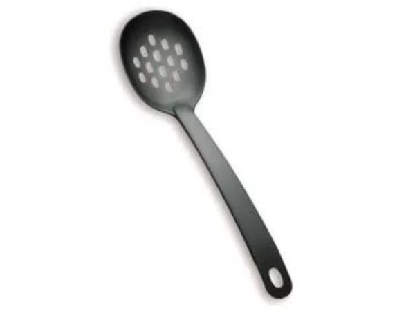 Black nylon perforated spoon 305mm