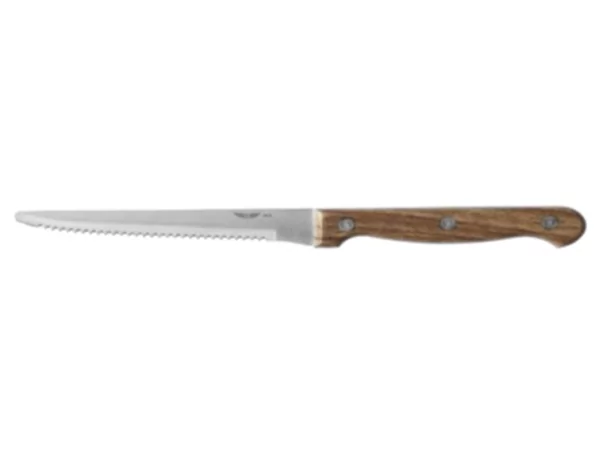 Steak knife woodeffect L220mm