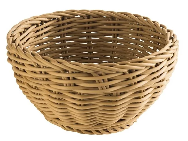 Profiline Broodmand PP rond Ø160-H80mm lichtbruin