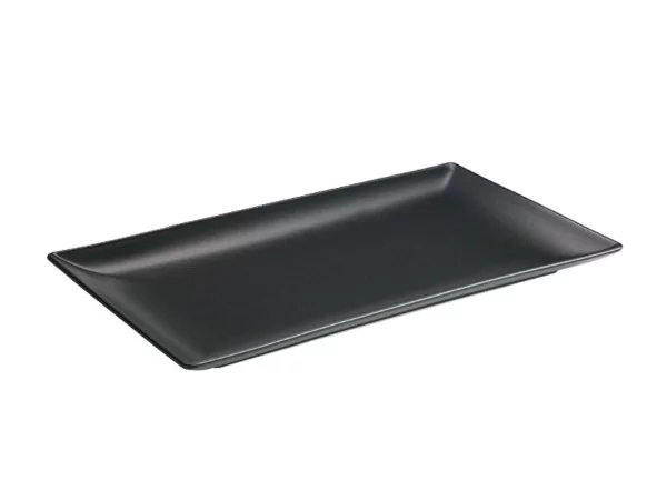 Asia Black bord rechthoekig mat zwart L330xB170mm