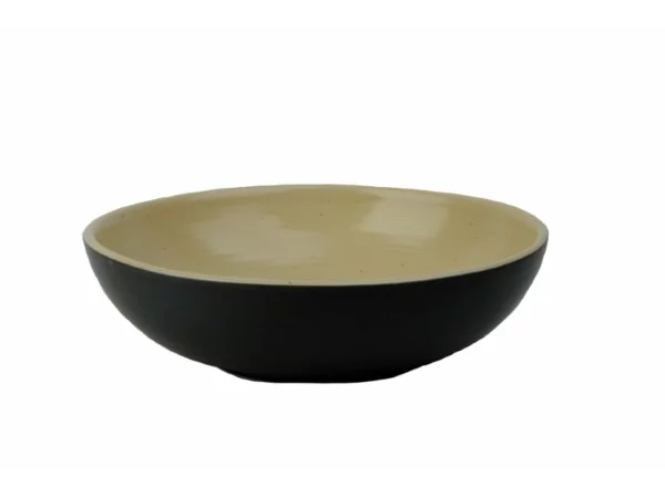 Edge Black/camel assiette creuse/assiette à pâtes D210xH55mm 1080ml