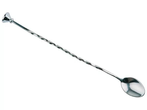 Bar spoon with muddler at the top end 270mm