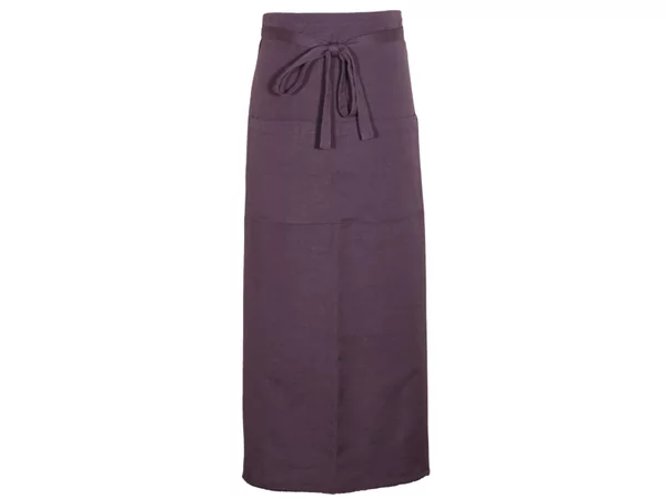 Waiters appron cotton 100x95cm 3 pockets auburn