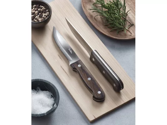 Pintinox BIG steakmes handvat pakkawood lemmet L243mm