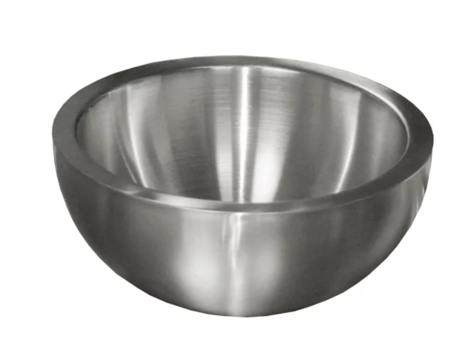 Basin high model mat design steel Ø200-H90mm 1L